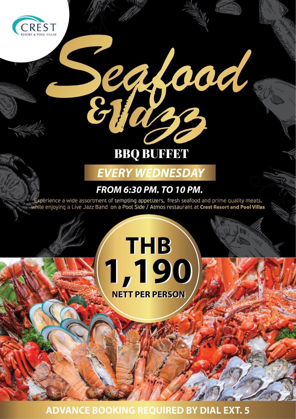 Where to Eat Phuket Seafood BBQ Buffet & Jazz at Crest Resort & Pool