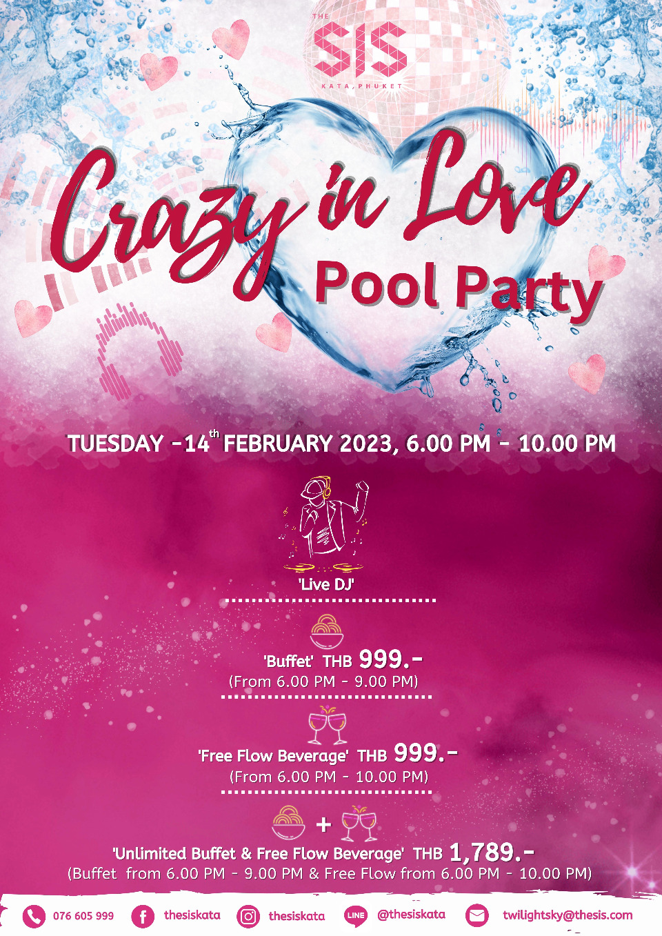 Pink Love Pool Party