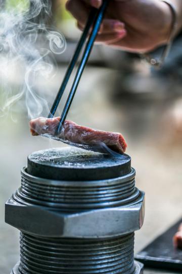 Hot plate reminiscent of tin mining days