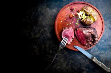 Main Beef El Gaucho (Filet Steak w. Baked Potato)