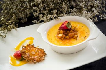Crème brulee al cocco e ananas
caramellato&nbsp;