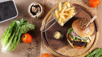 Grilled Haloumi Cheese and Portabello