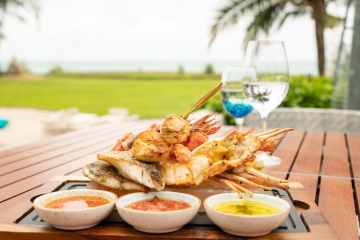 Mixed Seafood on Himalayan Salt Brick