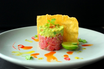 Ahi Tuna tartare with spiced avocado relish