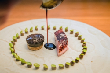 Aged duck and Shiitake