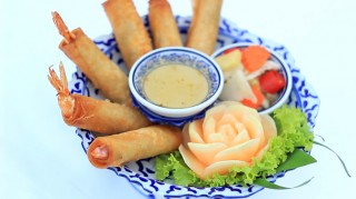 Po Pia (spring rolls) as an appetizer