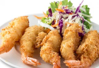 Tempura prawns