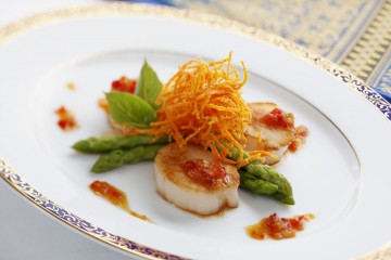 Scallops & vegetable