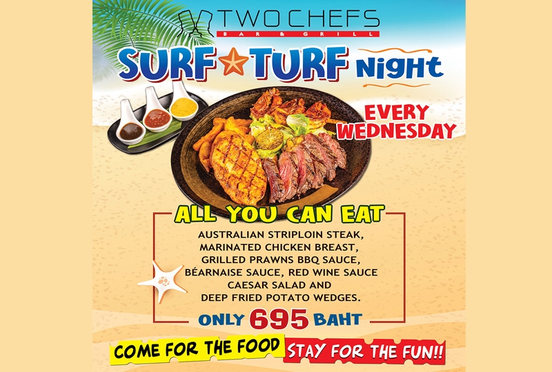 Surf & Turf Night at Two Chefs!
